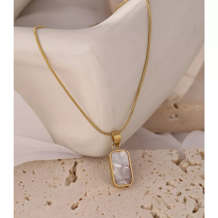 Amor Pendant Necklace- Opal